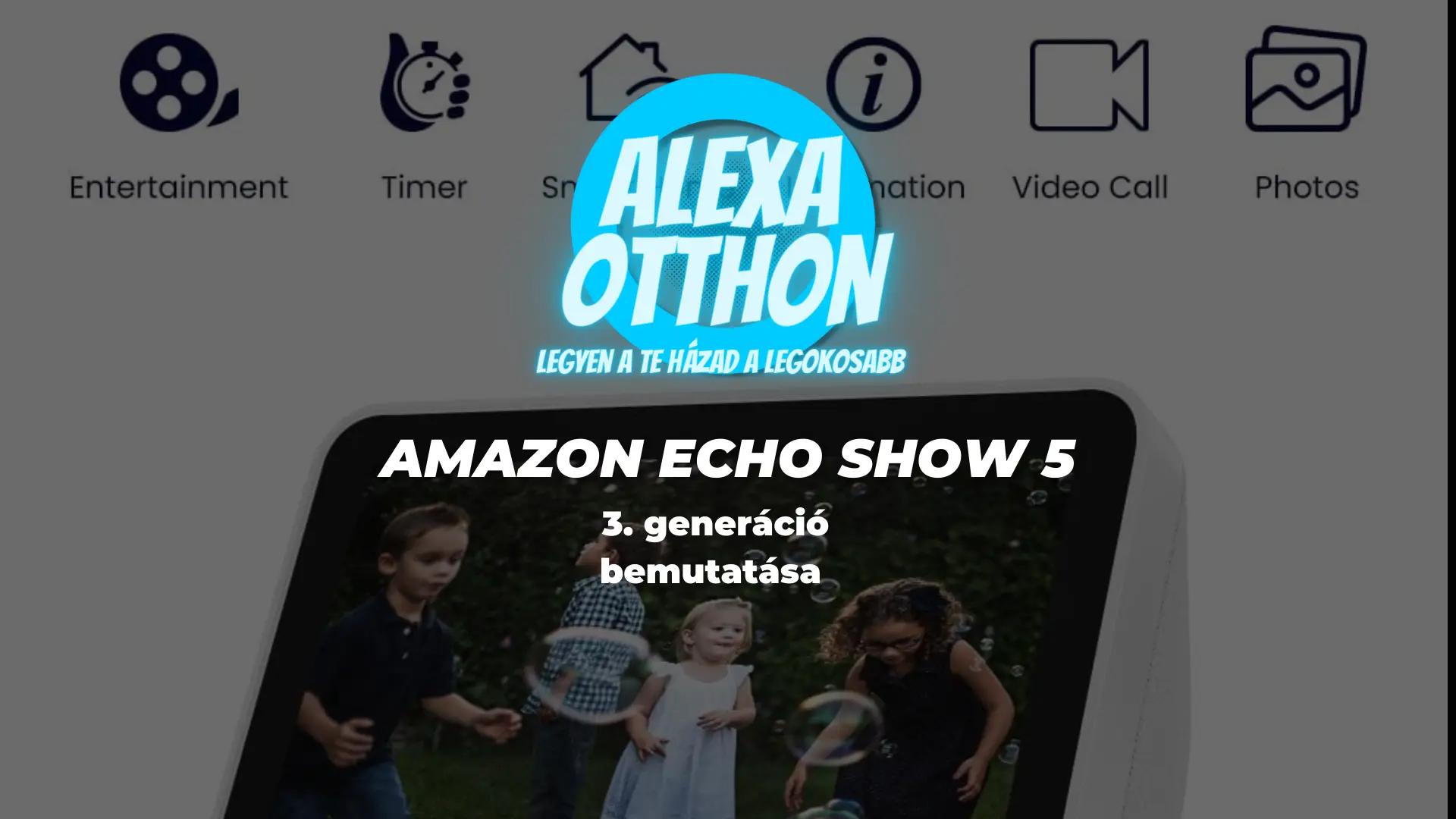 amazon_echo_show_5_alexa_okosotthon_hangvezérlés_kijelző Amazon Echo Show 5 okosotthon, Alexa hangvezérlés kijelzővel, intelligens otthoni képernyő, Echo Show eszköz
