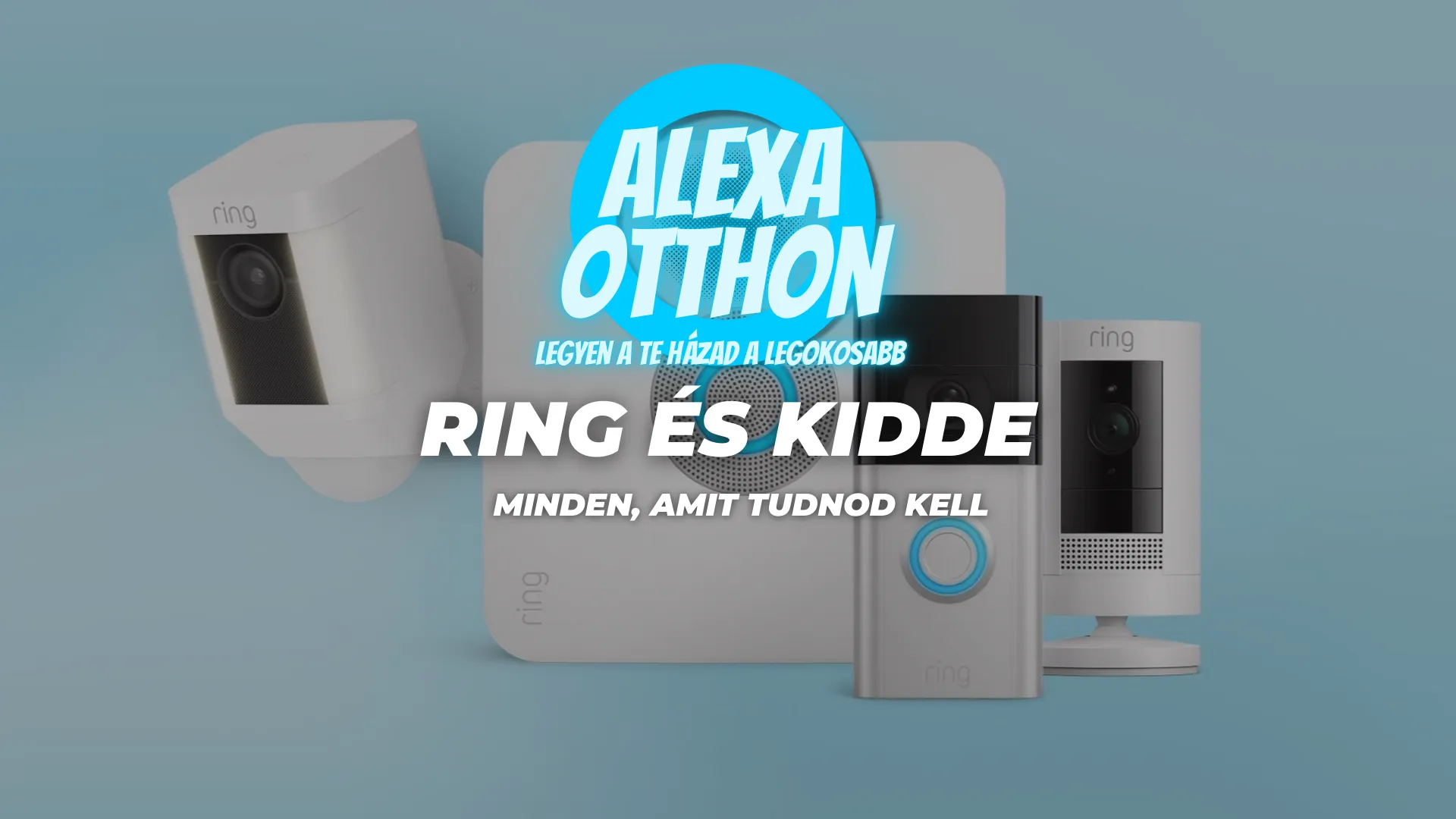 Ring Kidde okos füst szén-monoxid érzékelő Alexa okosotthon biztonság