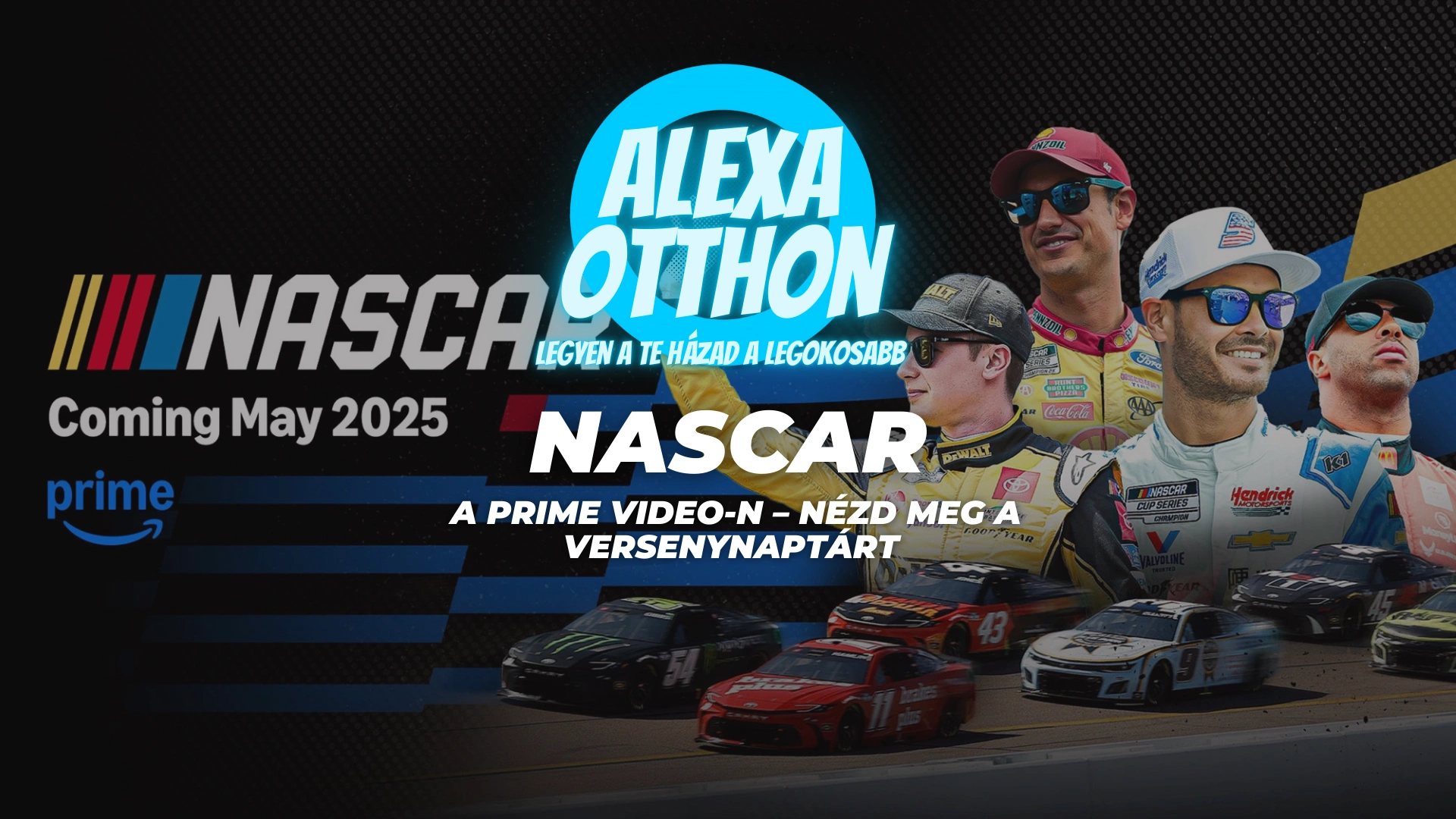 NASCAR Prime Video versenyüjőság streaming sportadás autóversenyzés